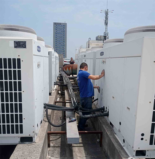 西盟中央空调制热和不制冷系统维修方法